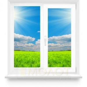 Окно с одной активной створкой, 1200мм х 1450мм