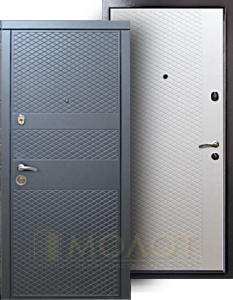 Готовые входные двери в квартиру с внутренними скрытыми петлями, модель Мира