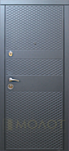 Готовые входные двери в квартиру с внутренними скрытыми петлями, модель Мира